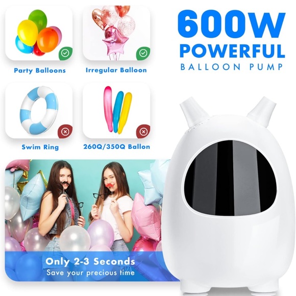 SPLAKS Like New Electric Portable Balloon or Inflatable Pump - Picture 4 of 10